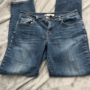 Levi's Dark Blue 505 Straight Leg Women's Jeans